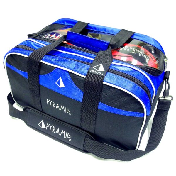 Pyramid PATH Double Tote Plus Clear Top Bag black blue