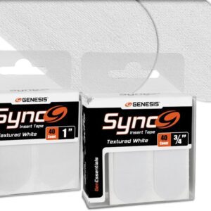 Genesis Sync Insert Tape - White (Textured) - 40 Count Package - 3/4" or 1"